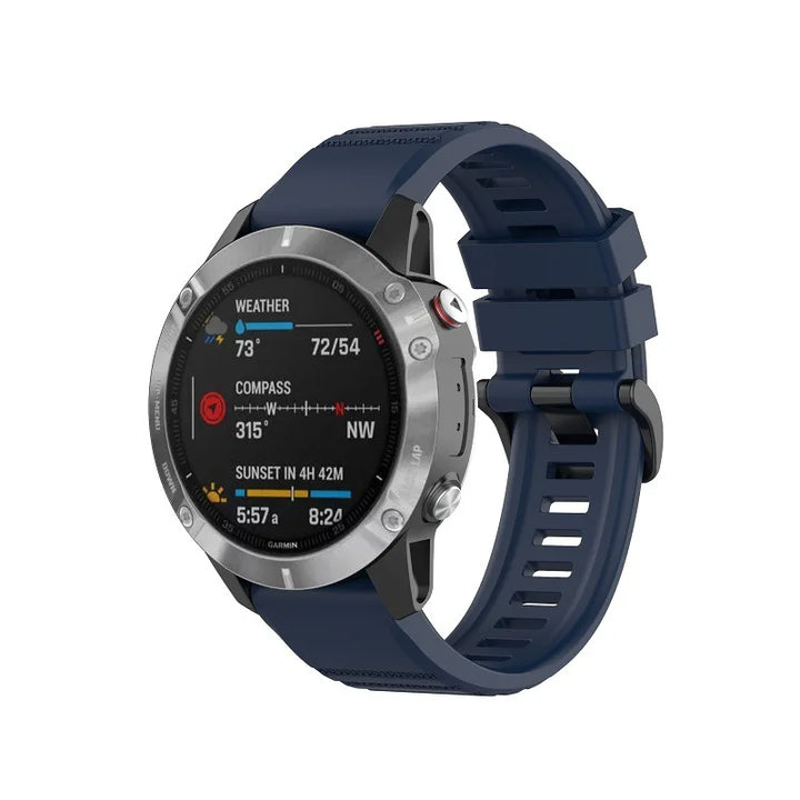 QuickFit Silicone Watch Strap 20/22/26mm for Garmin Fenix & Tactix Series