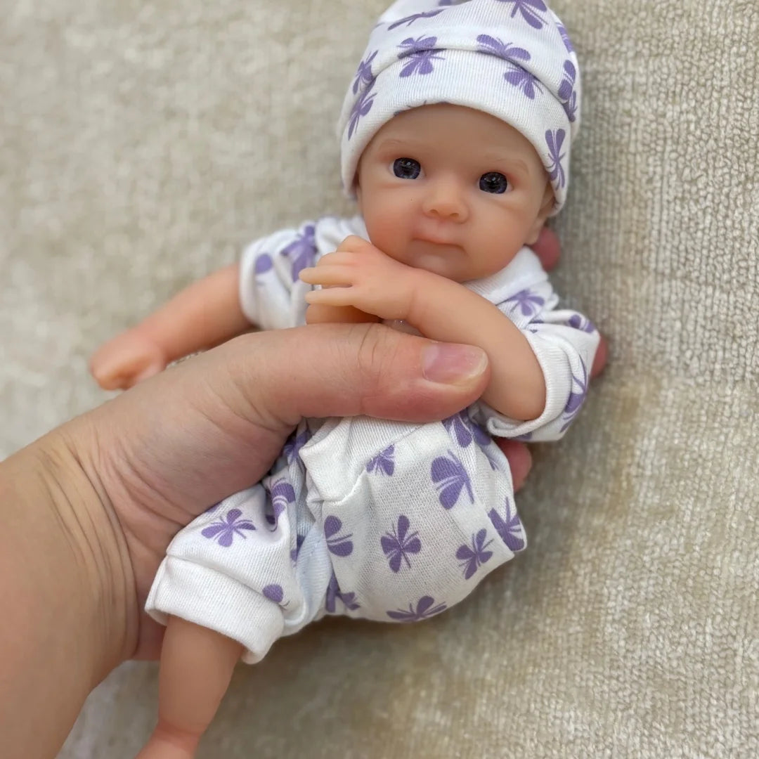 20 cm 2‑Style Waterproof Soft Mini Silicone Bebe Reborn Dolls