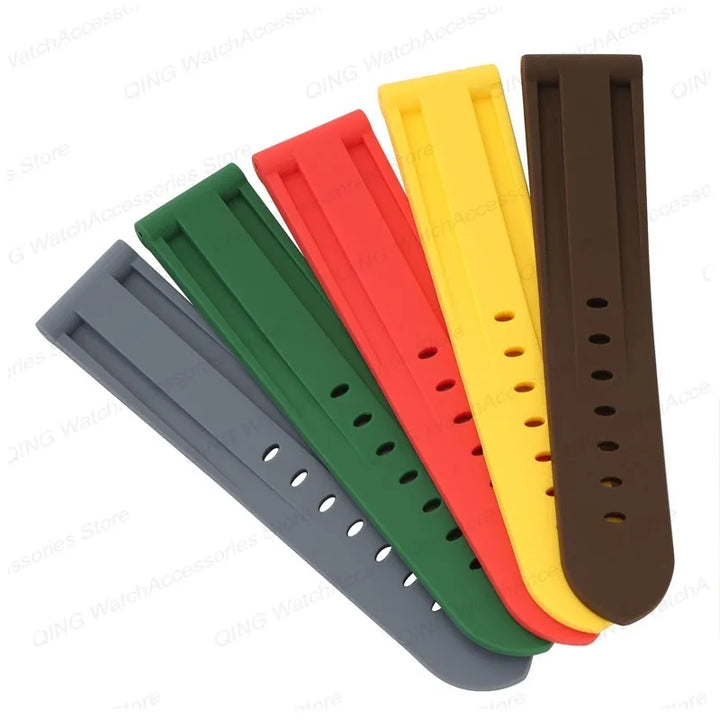 Panerai Silicone Watch Strap – 20–26mm, Waterproof Rubber Band