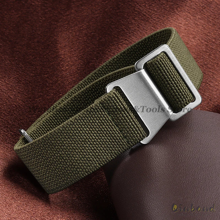 Elastic Nylon Watch Band for Seiko for Omega Sports Bracelets 18mm 20mm 22mm for Huawei Watch GT5/GT4/GT3 Parachute Watch Straps