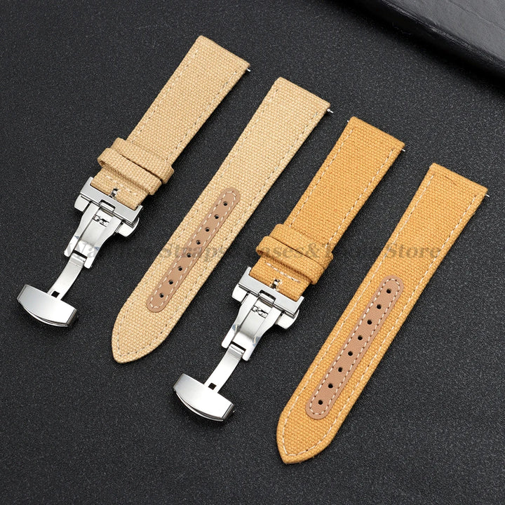 Sailcloth Nylon Strap (20–22mm) – Waterproof QR