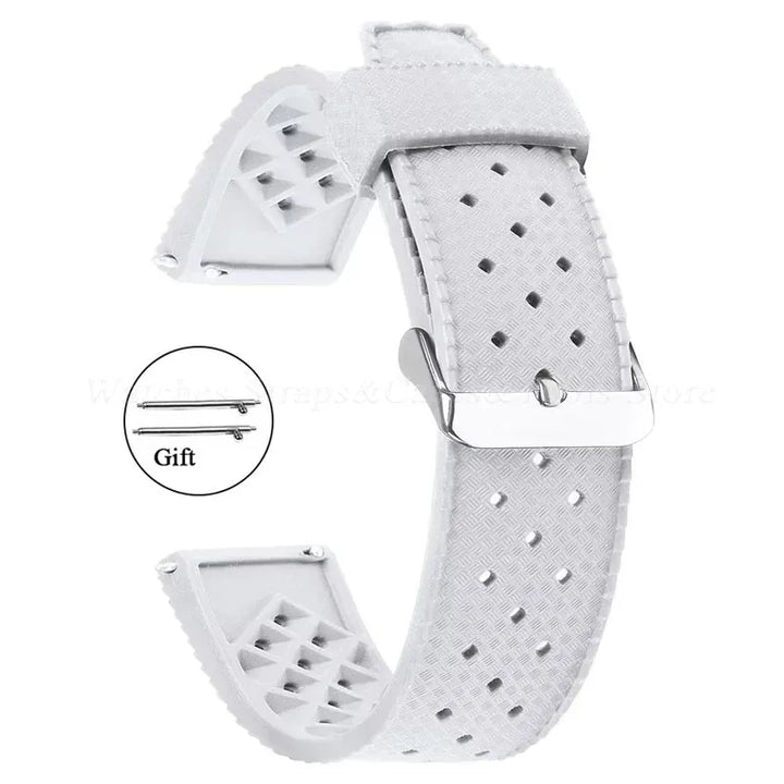 Premium Grade Tropic Silicone Watch Strap 20mm 22mm For Seiko For Oris For Omega Quick Release Diving Waterproof Rubber Bracelet