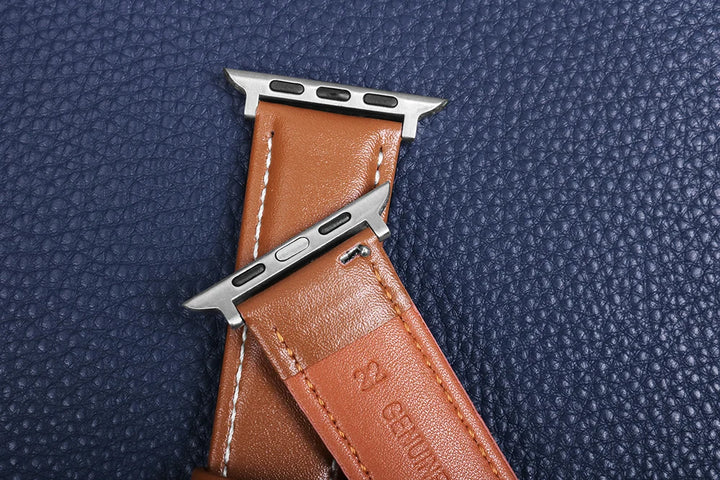Genuine Leather Apple Watch Band 40–49mm for iWatch Series 3–8 & Ultra