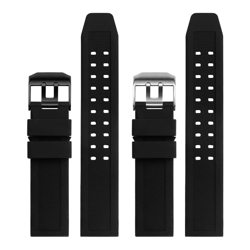 Waterproof Silicone Watch Band 20–23mm for Luminox 3051.BO (Outdoor,