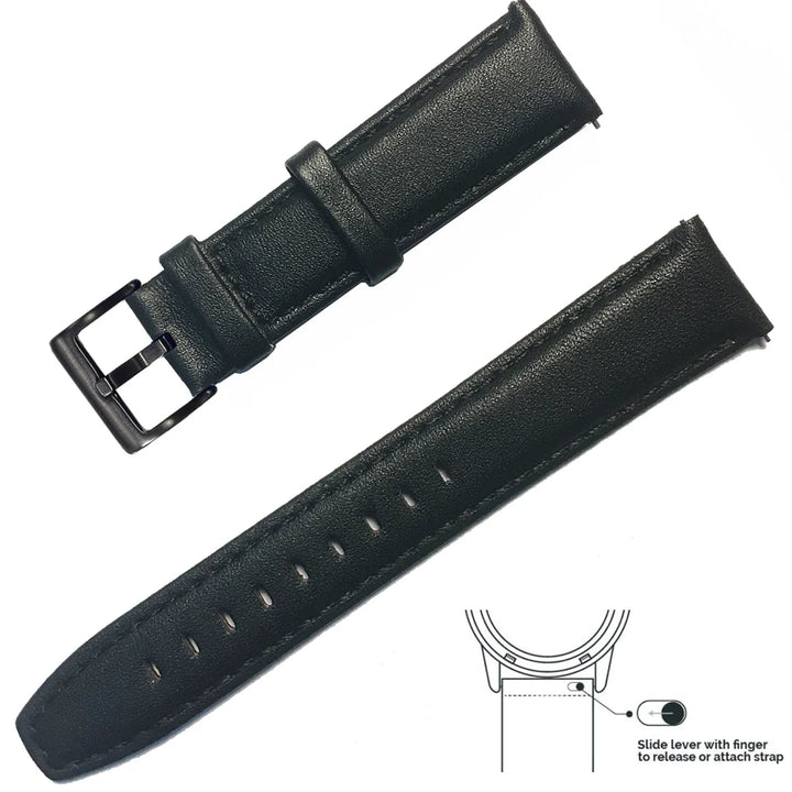 Vintage Genuine Leather Watch Strap 20/22mm