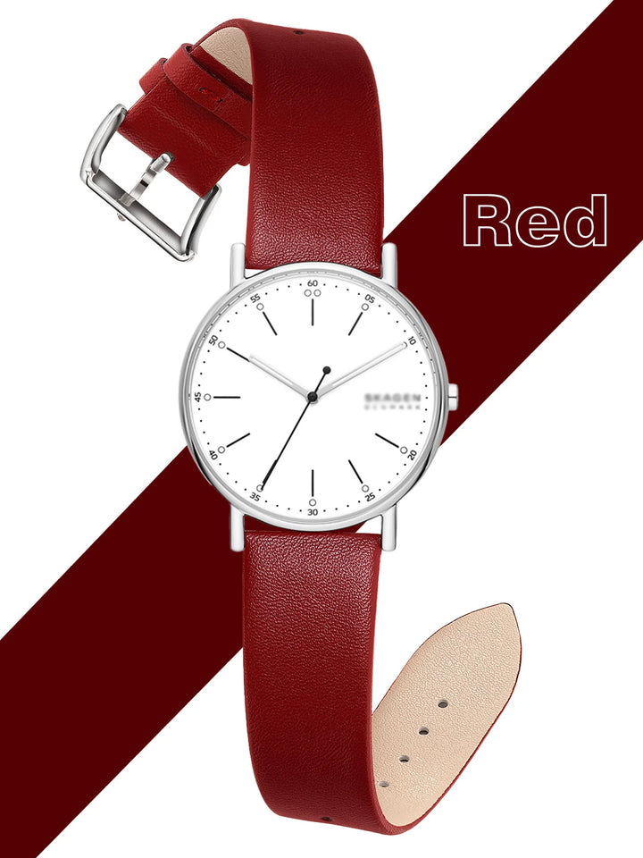 Minimalist Leather Watch Strap 12–22mm