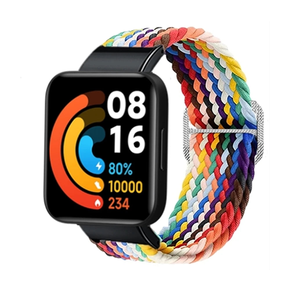 Elastic Braided Nylon Strap for Redmi Watch 2 Lite