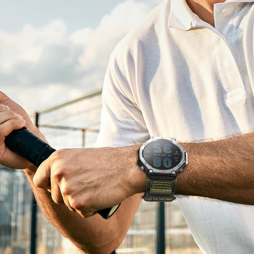HEMSUT Nylon Sports Watch Strap for Amazfit T-Rex 2/3