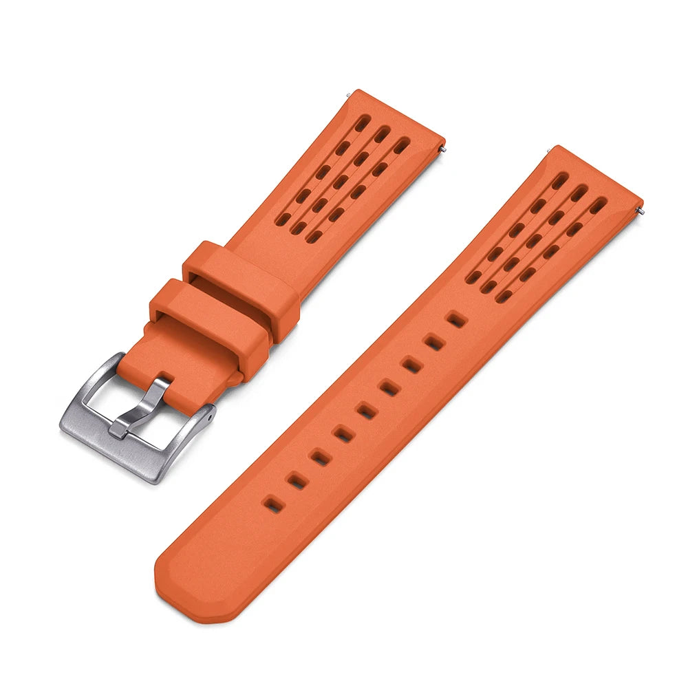 NATOBELT High Quality Porous Structure FKM Fluorine Rubber Watch Strap 20mm 22mm New Design Quick Release FKM Rubber Watchbands