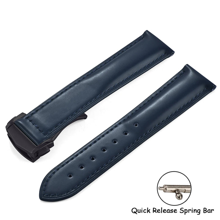 19/20/21/22mm For Omega Speedmaster Leather Strap Universal Original Leather Watch Bands Fit for Omega De Ville Seamaster Bracel