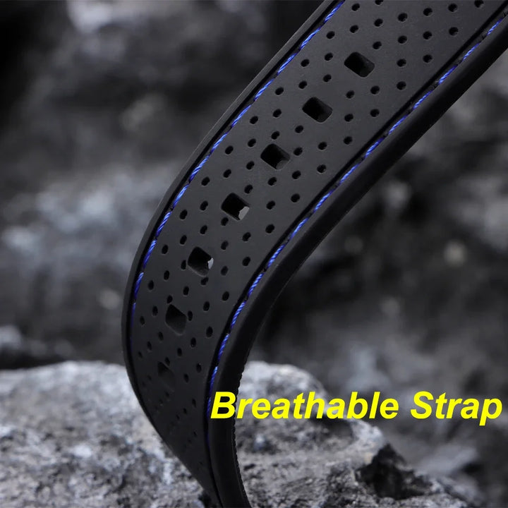 Premium Silicone Watch Strap – 20/22mm, Waterproof & Breathable, Butterfly