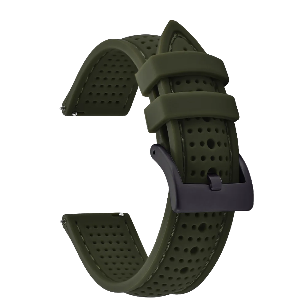NATOBELT Soft Porous Rubber Watch Strap – Quick Release (18-22mm)