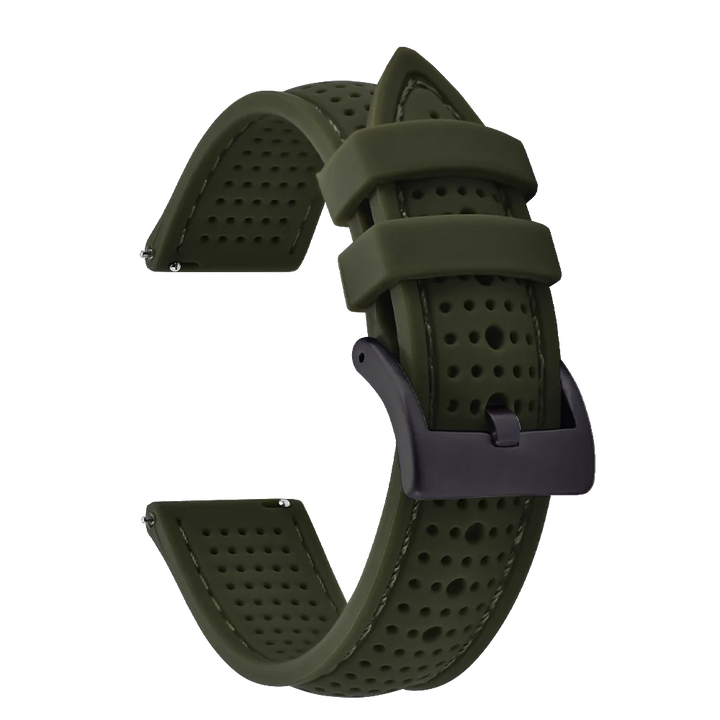 NATOBELT Soft Porous Rubber Watch Strap – Quick Release (18-22mm)