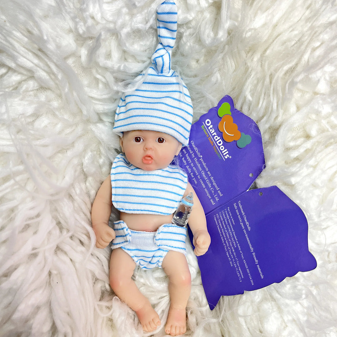 6″ Mini Silicone Reborn Baby Girl – Lifelike Palm Doll