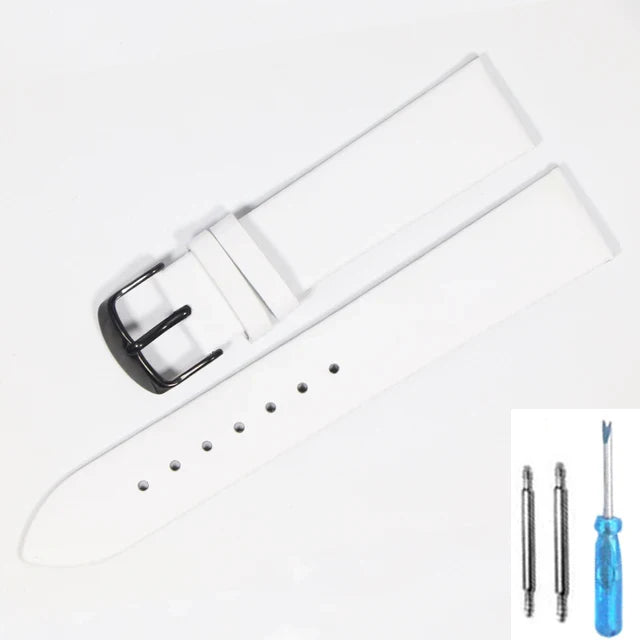 Cowhide Genuine Leather Watch Strap (18-22mm)
