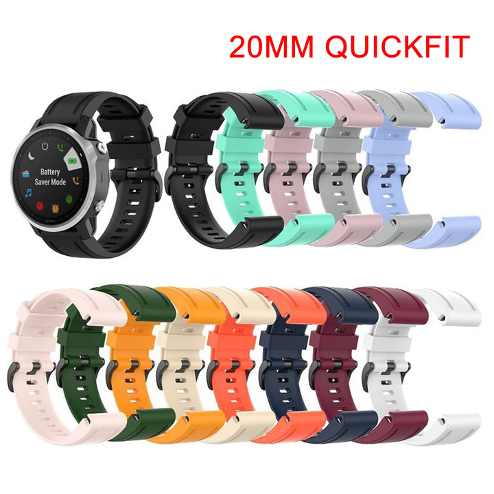 QuickFit Silicone Strap for Garmin Fenix & Epix (20-26mm)