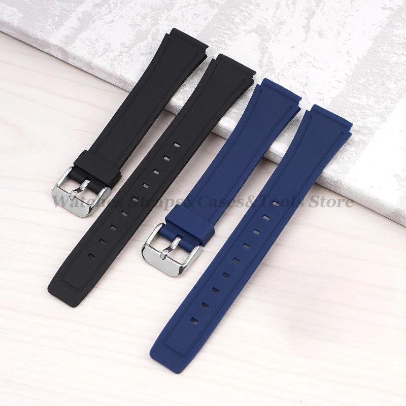 Strap for Casio F84/F91W 18mm Silicone Watchband for F105 F108 FA158 F168 AE1200 AE1300 Replacement Bracelet Men Women Thin Band