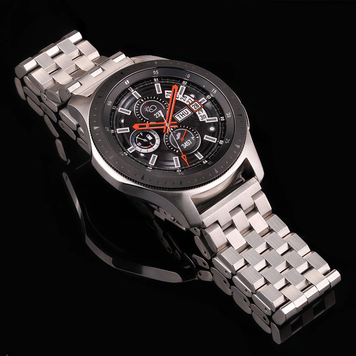 Solid Stainless Steel Watch Bracelet – Silver Brushed (18-24mm)
