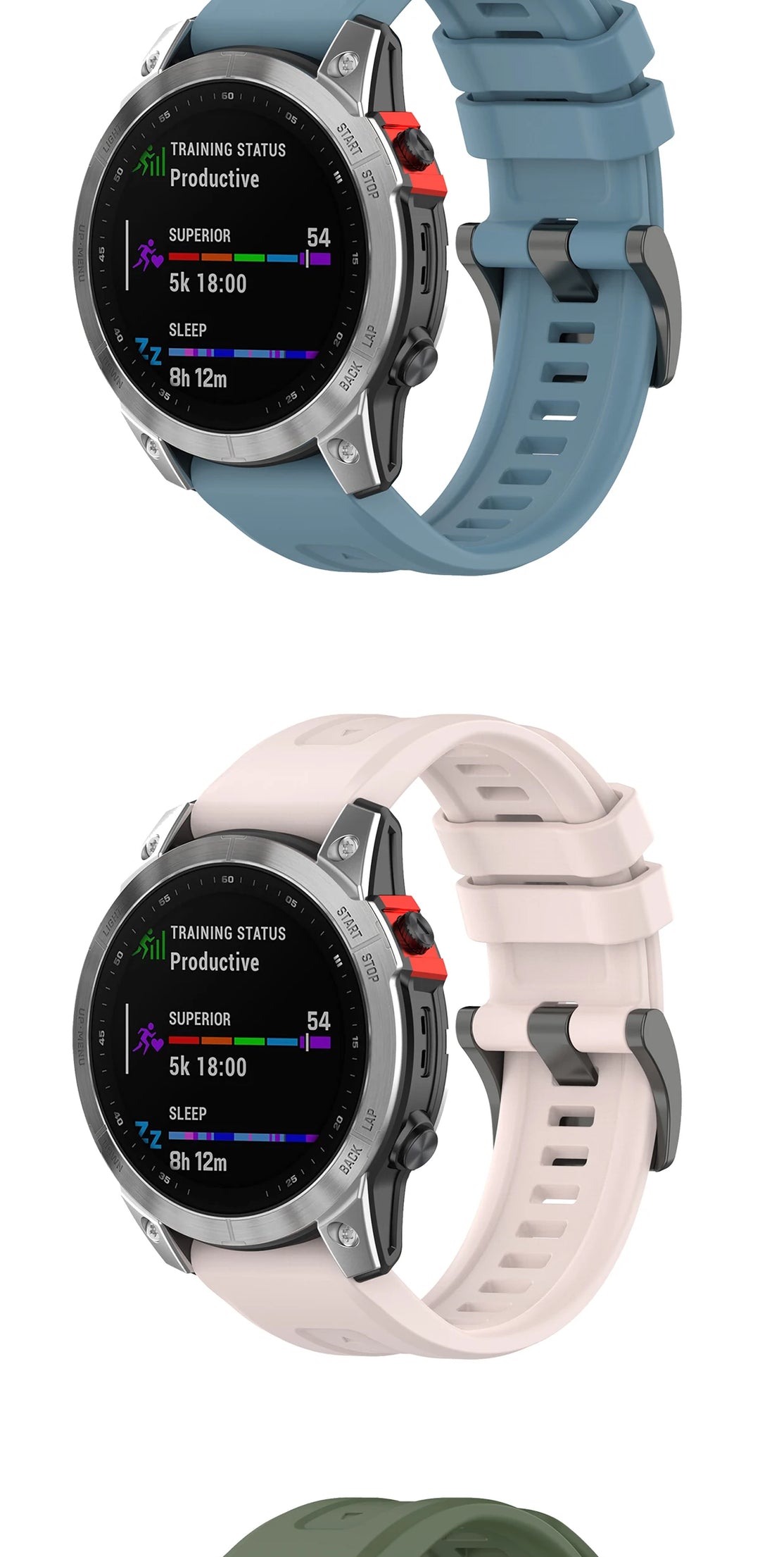 Silicone QuickFit Watch Strap 20/22/26mm for Garmin Fenix & Forerunner Series