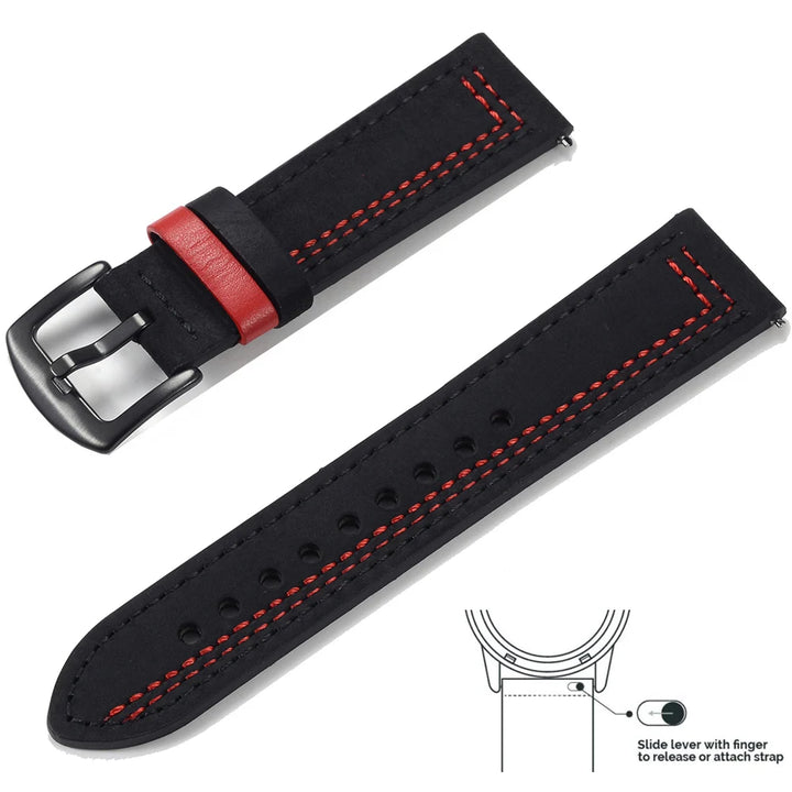 Vintage Genuine Leather Watch Strap 20/22mm