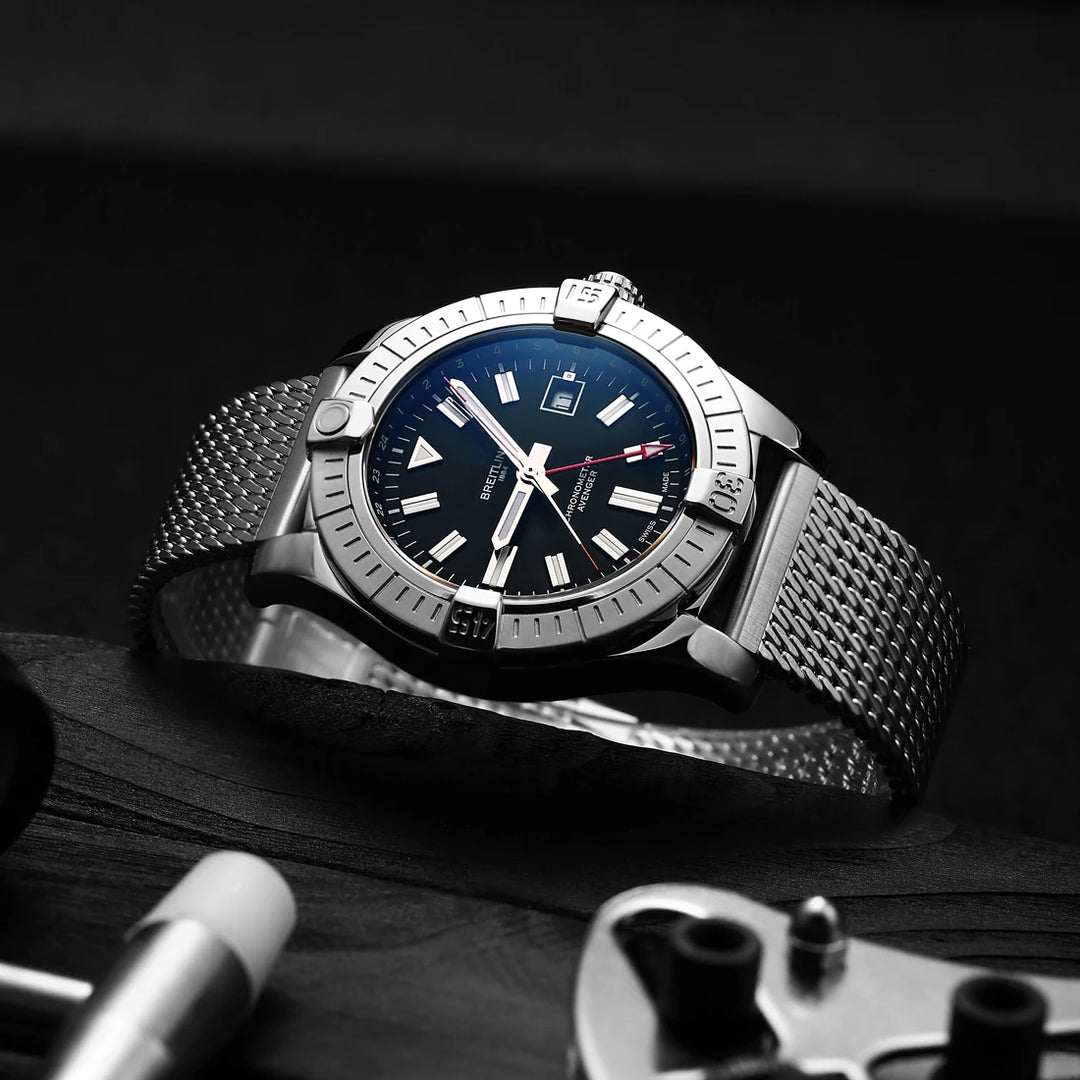 Luxury Milanese Mesh Stainless Steel Watch Strap for Rolex, Omega, IWC, Breitling