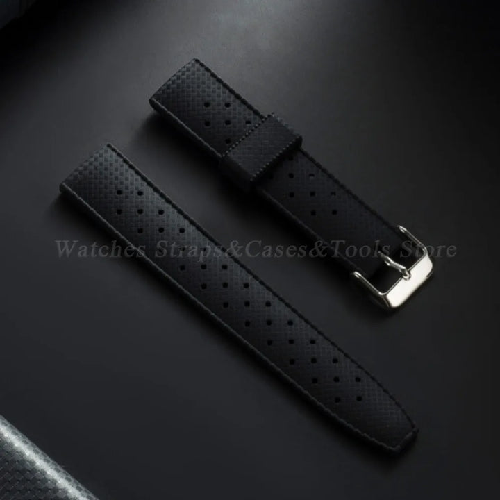 Premium Grade Tropic Silicone Watch Strap 20mm 22mm For Seiko For Oris For Omega Quick Release Diving Waterproof Rubber Bracelet