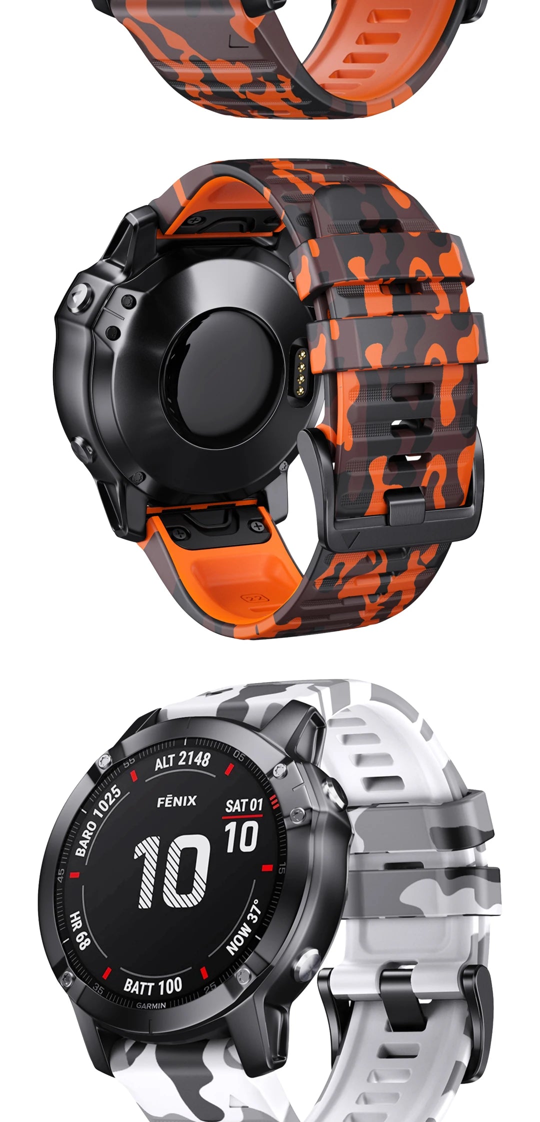 EasyFit Silicone Watch Strap 22/26mm Quick Release for Garmin Fenix & Epix Pro Gen2