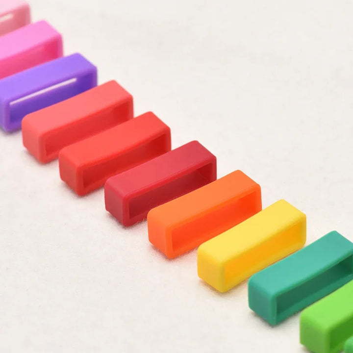 4pcs Silicone Strap Rings 12–26mm (Waterproof Rubber Watch Band Keepers)