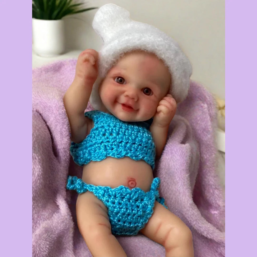 6″ Washable Mini Palm Solid Silicone Reborn Doll