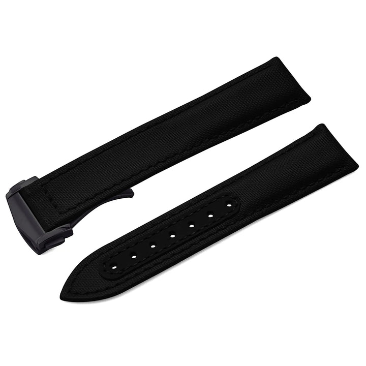 For Omega Strap Leather Sailcloth Watch Strap 20mm22mm Canvas Sailcloth Watch Band for Seiko Business Universal Bracelet for Men