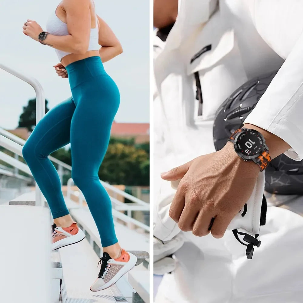 EasyFit Silicone Watch Strap 22/26mm Quick Release for Garmin Fenix & Epix Pro Gen2