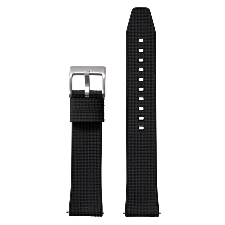 Premium Grade 18-19-20-21-22-24mm FKM Texture Watch Band Quick Release FKM Rubber And FKM Hybrid Watch Strap For Diving Watches
