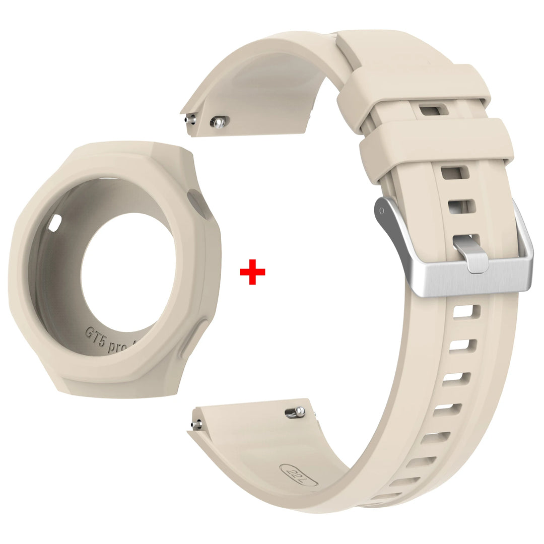 Silicone Strap & Protective Case for Huawei Watch GT5 Pro 46mm