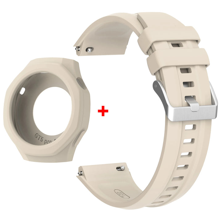 Silicone Strap & Protective Case for Huawei Watch GT5 Pro 46mm