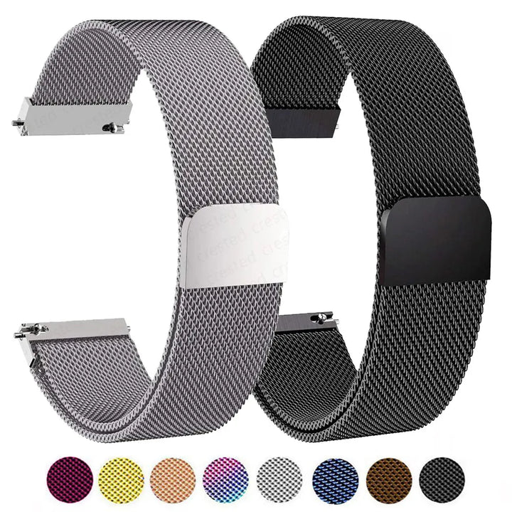 Stainless Steel Milanese Magnetic Watch Strap (18–22mm)