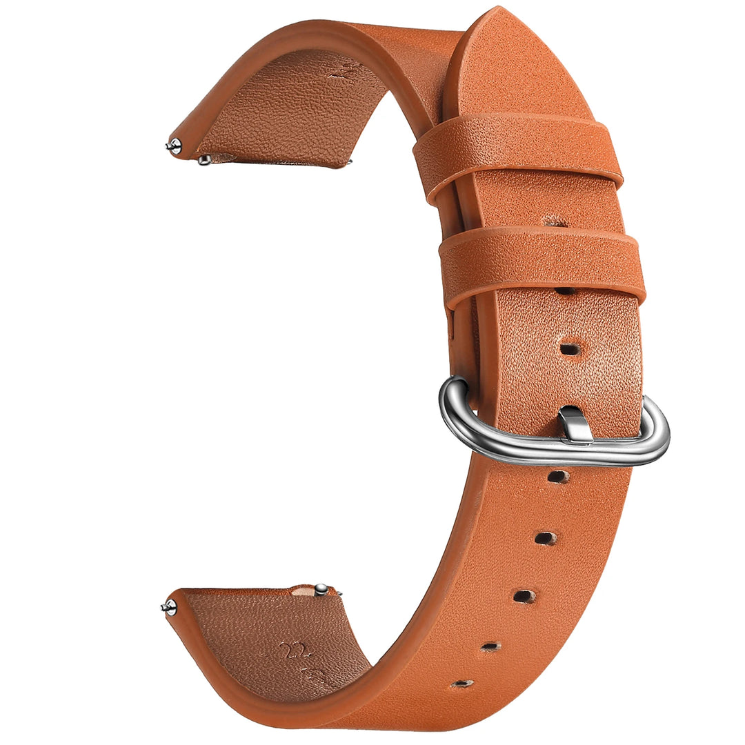 Leopard Print Leather Watch Band 20/22mm (Quick Release)