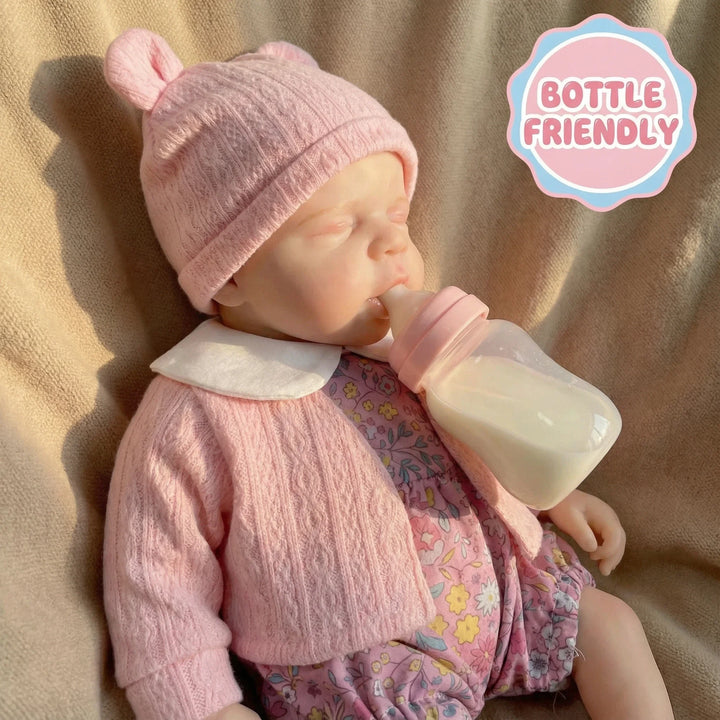 NPK Pascale 12inch Can Open Mouth Doll Full Solid Silicone Flexible Elastic Super Soft Cute Small Size Squish Toy