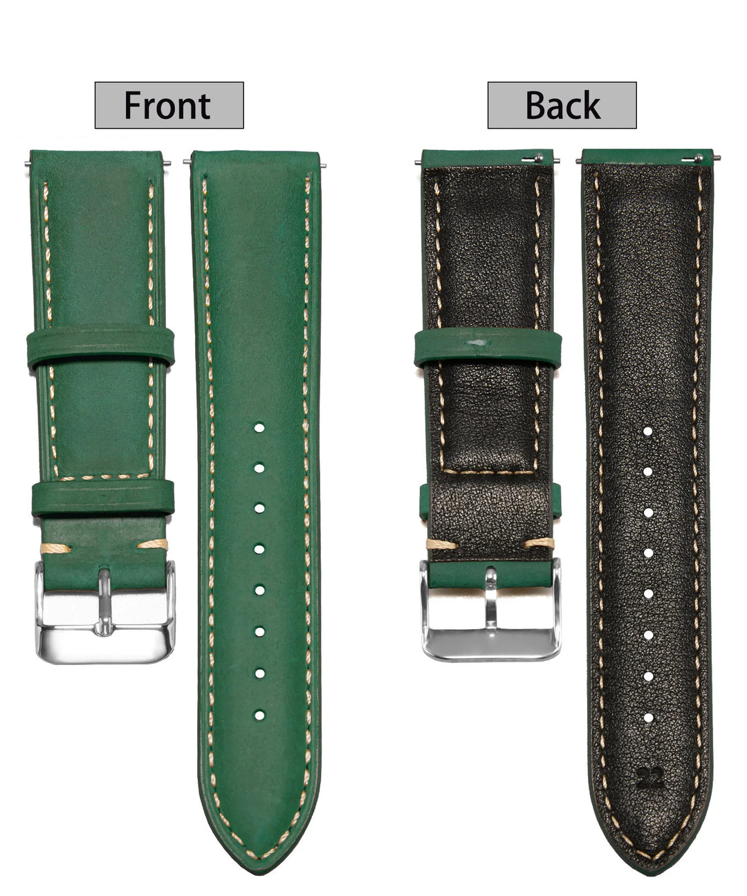 Wax Vintage Leather Watch Strap 14–24mm