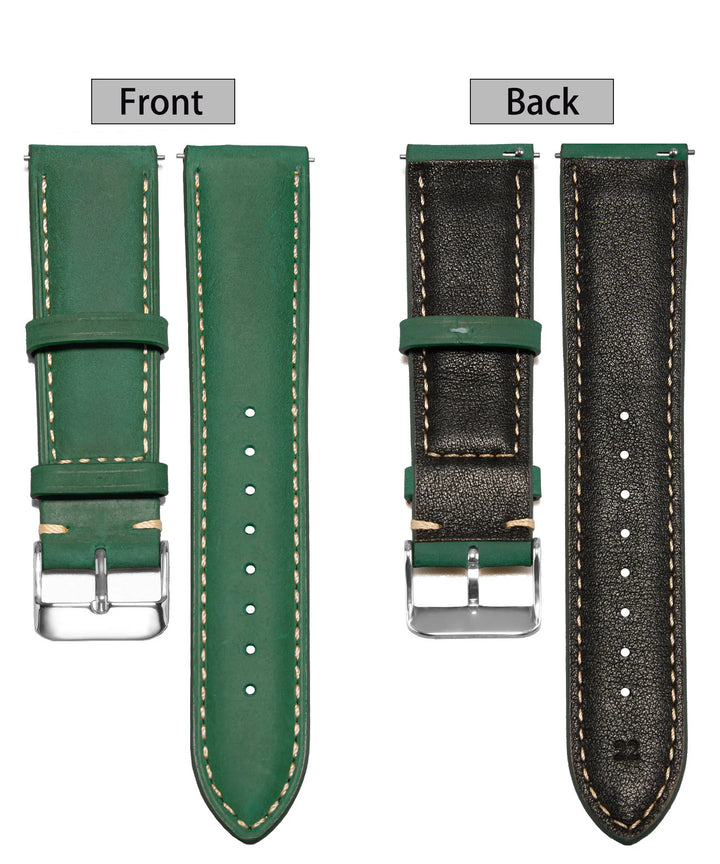 Wax Vintage Leather Watch Strap 14–24mm