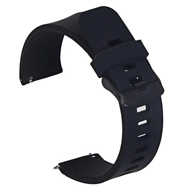 Universal Silicone Rubber Watch Strap – 20/22/24mm Soft Link Bracelet