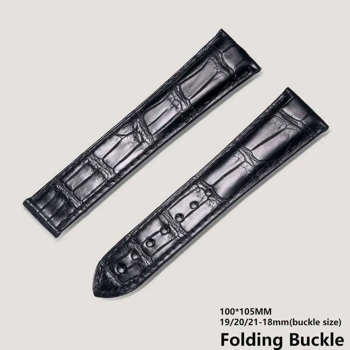 Alligator Leather Watch Bands For OMEGA Wrist Straps  HandMade Crocodile Bracelet  Replacement 19mm 20mm 21mm