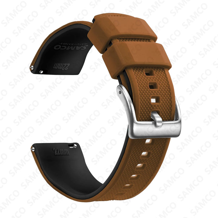 Premium Silicone Rubber Watch Band 18–22mm (Quick Release)