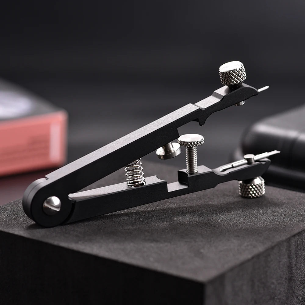 V-Shaped Watch Spring Bar Pliers with Adjustable Screw