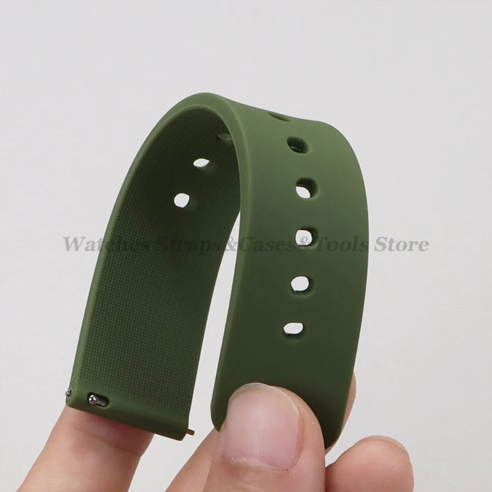 Soft Silicone Quick Release Watch Strap 10–24mm – Universal