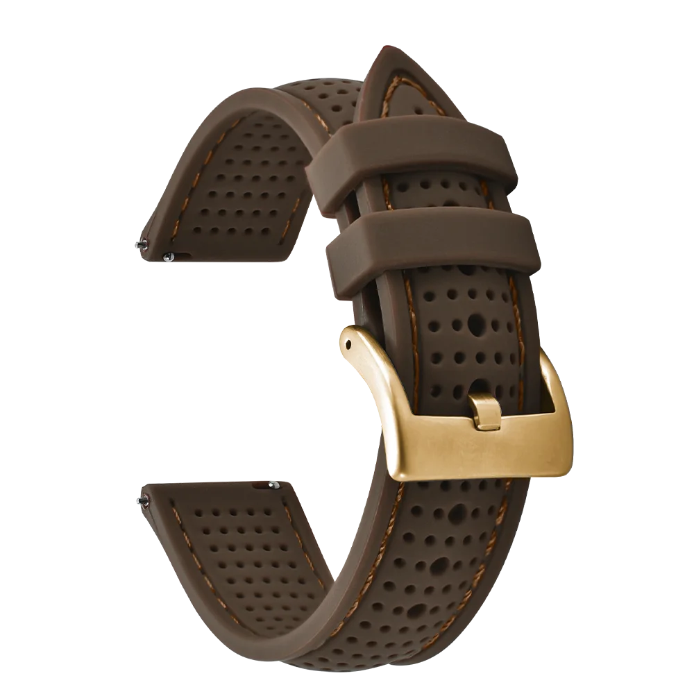 NATOBELT Soft Porous Rubber Watch Strap – Quick Release (18-22mm)