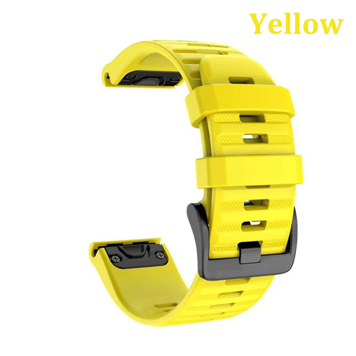 QuickFit 20/22/26mm Silicone Watch Strap – For Garmin Fenix 5–8 Series & 7X/7 Pro