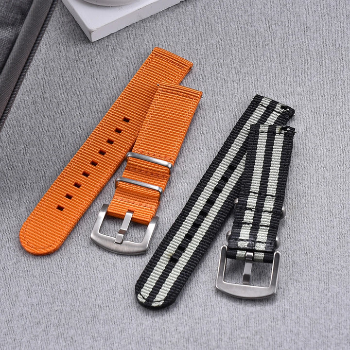 JUELONG Premium  Quick Release Sailcloth Nylon Strap 18mm 20mm 22mm Military Nylon Watchband For Watch Accessories Replacement