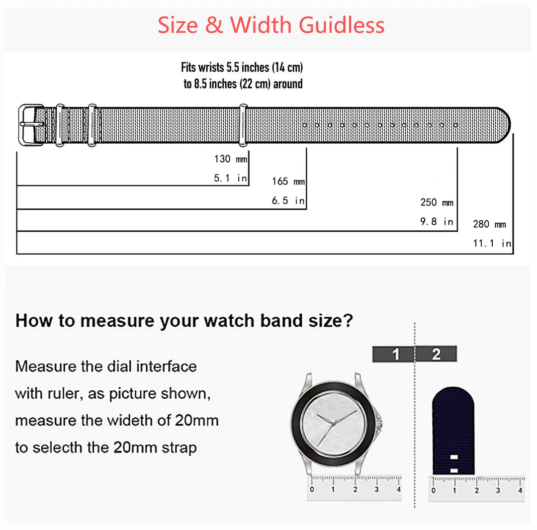 Military Watch Strap 20–22mm