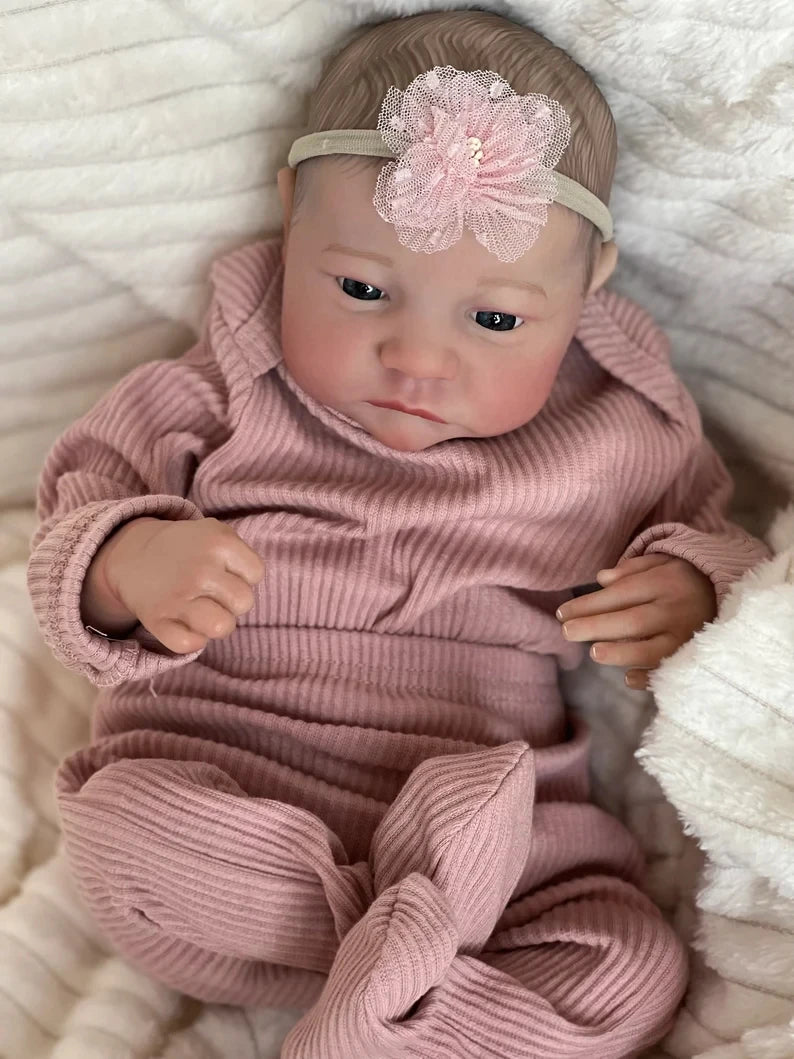 19″ Levi Awake Finished Reborn Baby Doll
