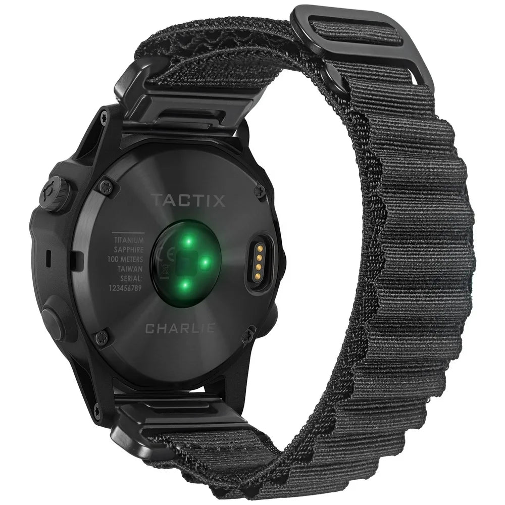 HEMSUT Nylon QuickFit Sports Strap for Garmin Fenix & Forerunner (20-26mm)